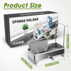 Ewaiira Stainless Steel Sink Caddy, Sponge Holder for Kitchen Sink