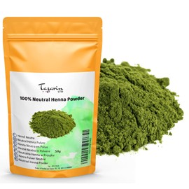 50 g Henna Neutral Powder - Henna Neutral for Hair Cleansing Regulating Gives Volume Strengthening - Cassia Obovata - Fine Powder, 100% Natural, Pure and No Additives | Tazarin Ltd