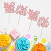 24 piezas de decoración de magdalenas de oro rosa con