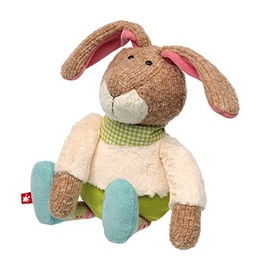 Sigikid Girls and Boys Rabbit Patchwork Sweety Cuddly Toy, Rabbit, rabbit