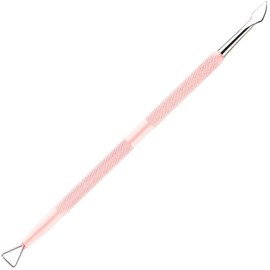 Pink Gel Nail Remover Tool, Cuticle Pusher for Women, Dual-end Dead Skin Nail Pusher Nail Dirt Cleaner Tool Gel Polish Remover Tool, 410 Stainless Steel, Cuticle Pushers Cuticle Tools