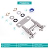 SKOWLL RV Shower Faucet, 4" Wall Mount Outdoor Camper Shower