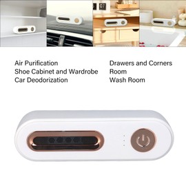 TOPINCN Desodorante para Refrigerador, Limpiador de Olores para Gabinete de Cocina con Carga USB, Cajas Purificadoras de Aire para el Hogar, Accesorios de Cocina(Blanco)