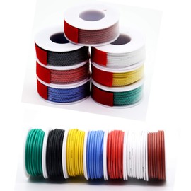 20 awg 0.5mm² Solid wire kit Electrical wire Cable 7 colors 23ft each spool Hook up Tinned Copper wire breadboard wire for DIY