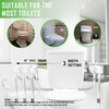 ZOLIQUEX Toilet Safety Rail for Seniors with 2 Reinforced Nuts,