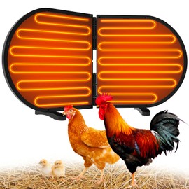 Alpcouts Alpcouts Chicken Coop Heater for Winter, 220W Foldable Flat-Panel Radiant Heater for Chicken Coop, Large Waterproof Chicks Coop Heater with 2 Heating Plates for Chick Kitten Pet Animal 22.5'' X 11.2''