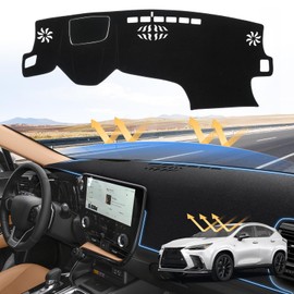 Sunsdrew Dash Cover for 2022-2025 2026 Lexus NX NX 250/NX 350/NX 350h/NX 450h+ Dashboard Cover Mat for NX Accessories Sunshade Nonslip Mesh Protector No Glare