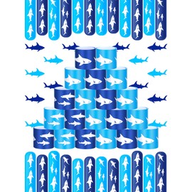 24 Pieces Shark Slap Bracelets Shark Party Favors Under The Sea Slap Bracelets for Kids Shark Birthday Party Favors Supplies Gift Decorations