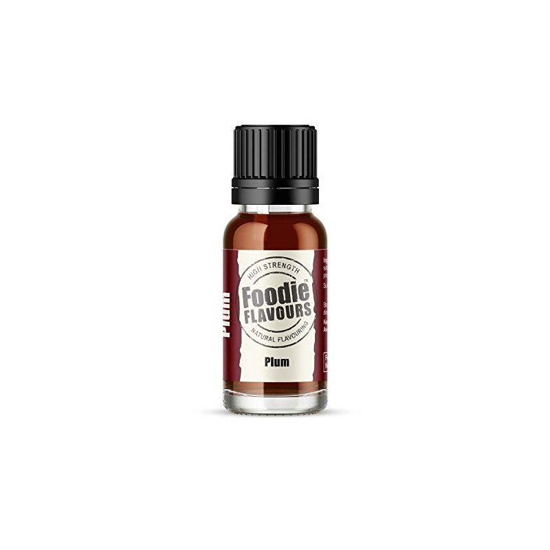 Foodie Flavours Plum Natural Flavouring, High Strength - 15ml