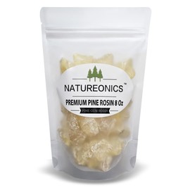 Natural Pine Gum Rosin 8 Oz, Pine Resin, Pine Resin for Beeswax Wraps, Pine Sap, Crush to Powder, Rosin for Beeswax Wraps, Rock Rosin, Rosin for Dancers, Base Ball, Gym, Rodeo and DIY Projects.
