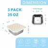 F.Y.Dreams 3 Pack 304 Stainless Steel Sandwich Containers With Silicone