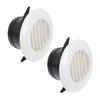 SHOWERORO 2Pcs Round Air Vent Louver for Air Conditioner Ceiling