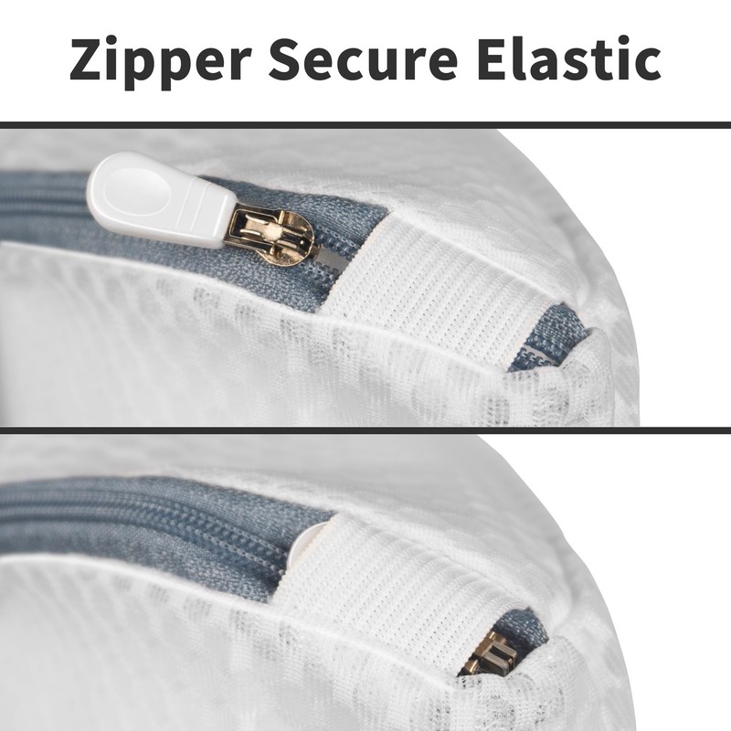 5Pcs Hanging Laundry Bags for Socks with S Hooks,12 X