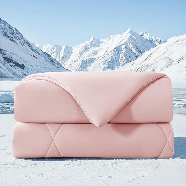 HYLEORY Cooling Comforter Queen Size - Summer Cooling Blanket for