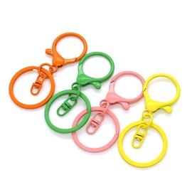 20 Pcs Lobster Claw Clasps Keychains, Colorful Metal Lobster Clasp Swivel Trigger Clips for DIY Crafts