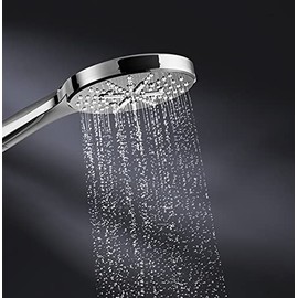 GROHE GROHE Rainshower SmartActive 130 - Handbruase (3 Strahlarten, perfektes Strahlbild, Antikalk- System, langlebig), rund, moon white, 26544LS0