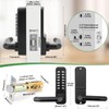 ANNFUZ Single Sided Mechanical Keypad Entry Lever Lock,Keyless Push Button