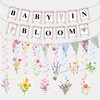 Wildflower Baby in Bloom Baby Shower Banner Decorations,with Floral Banner