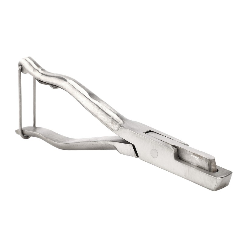 Pig Ear Tag Plier Stainless Steel Animal Ear Notcher with