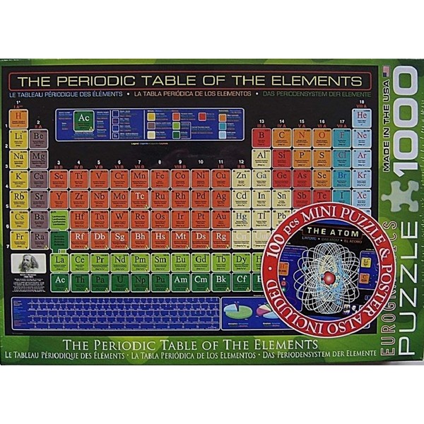 EuroGraphics The Periodic Table of The Elements 1000 Piece Jigsaw