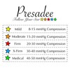 Presadee Petite Original - Calcetines de compresión con cremallera firme