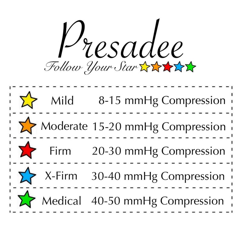 Presadee Petite Original - Calcetines de compresión con cremallera firme