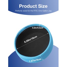 SUNMON Boot for RTIC Water Bottles One Gallon - Shock-Absorbing Base Cover, Non-Slip Bottom Protector with Quiet Design (BPA-Free, Blue)