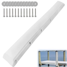 72in Dock Bumper,Boat Dock Bumpers,Dock Bumper Guards,Dock Post Bumpers,Heavy Duty Dock Piling Bumpers for Protecting Boat,Screws and Washers Included(White)