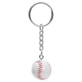 Fuerxy Simulation Mini Ball keychain, Sport Ball Theme Key Chains for Backpack Charm Keychains Accessories Ball Gifts for Men Fans(Baseball)