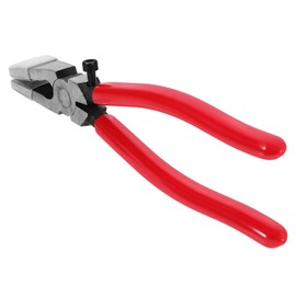 GANAZONO Running Pliers with Curved Jaws Heavy Duty Glass Cutting Tool for Stained Glass Mosaics and Fusion Materials Reliable Breaking Tool