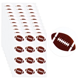 120pcs 1.18 Inch Football Stickers for Scrapbooking, 10 Sheets Football Decal Self-Adhesive Decorative Seal Stickers Labels Sports Football Party Favors for Kids Teens Water Bottle