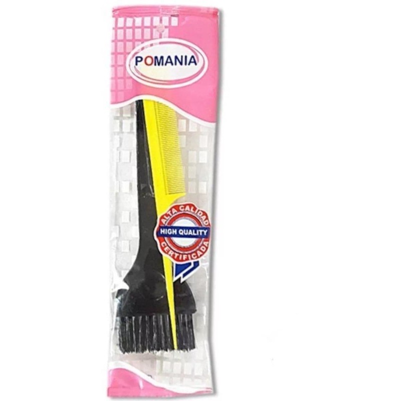 Pomania Brocha Aplicación Tinte Con Peine Cola Raton 6 Pzs