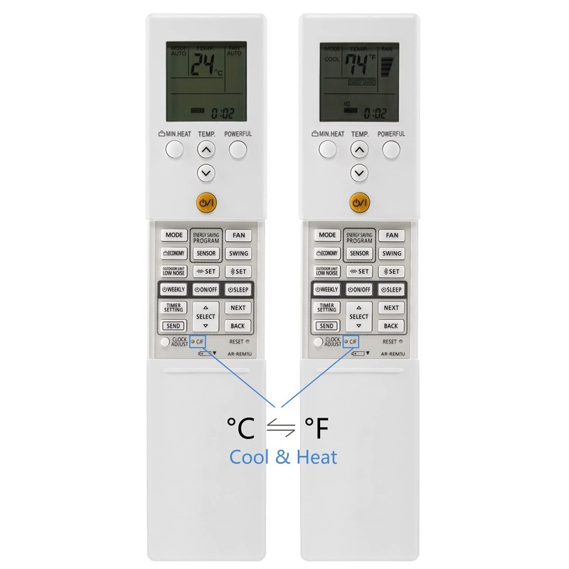 CHUNGHOP AR-REM1U Replace Air Conditioner Remote Control for Fujitu Air
