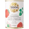 BIONA Organic Chopped Tomatoes with Garlic & Oregano 400g (PACK