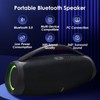 Portable Bluetooth 5.0 Speakers, RGB Speaker with 360 Degree Surround