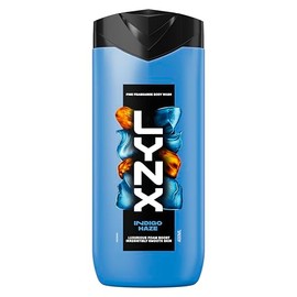 Lynx Fine Fragrance Indigo Haze Premium Body Wash Body Cleanser shower gel with a molten sugar, lavender & musk scent for 12 hours of freshness 400 ml
