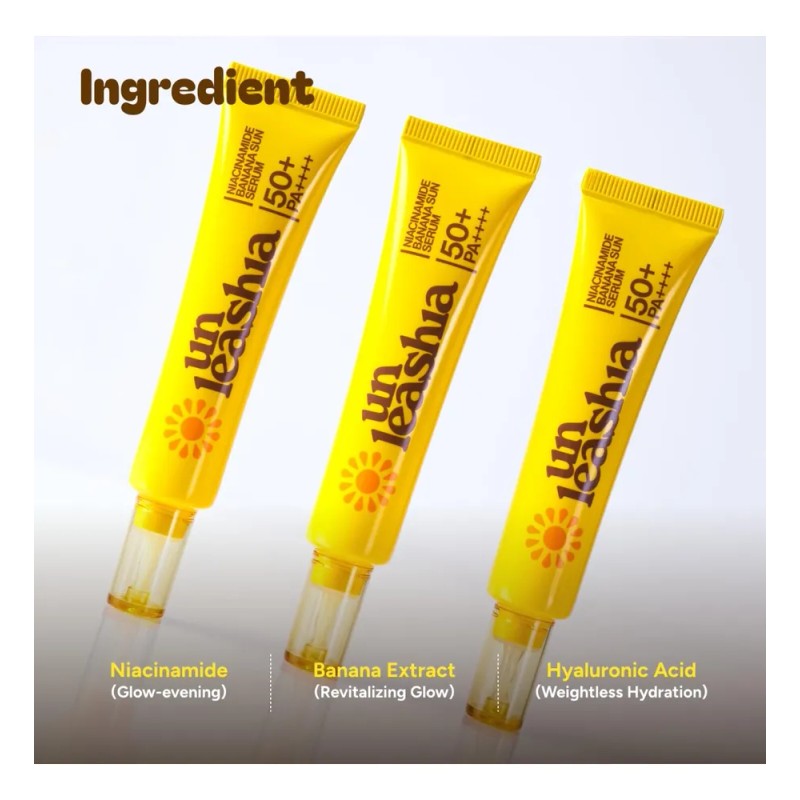 Serum Solar Unleashia Niacinamide Banana Spf Hidratante