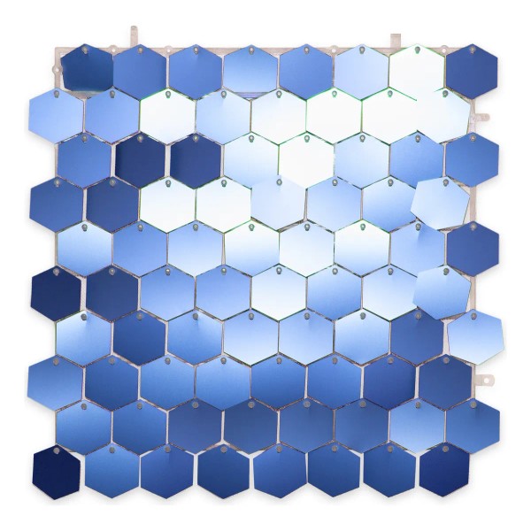Panel Decorativo Shimmer 4d Hexagonal 80 Pzas