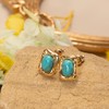 Turquoise Earrings for Women – Western Green Earrings with Genuine