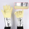 1 Pair Aluminum Foil Gloves High Temp Resistance Heat Insulation