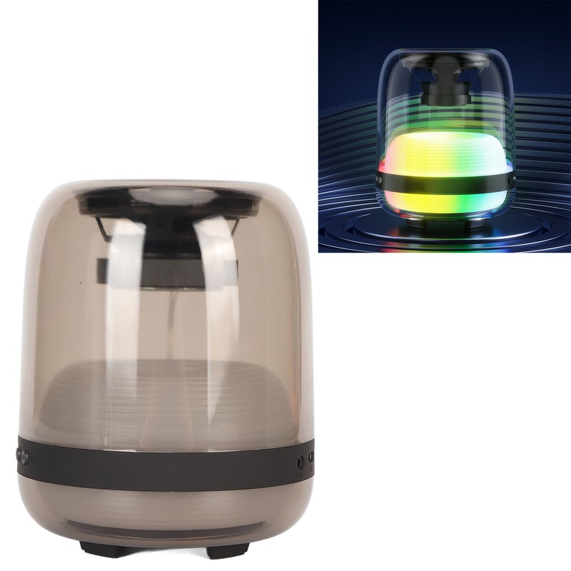 RGB Bluetooth 5.1 Speaker 1200mAh USB Rechargeable IPX4 Waterproof 9D