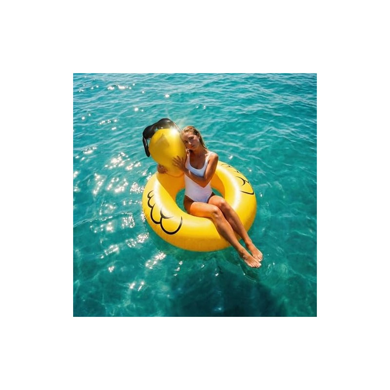 Float Joy Funny Duck Pool Floats Adult Giant Inflatable Rubber