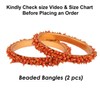 Efulgenz Beaded Bracelet Bangle Set Indian Wedding Party Bridal Bangle