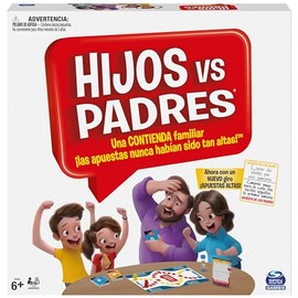 Spin Master Hijos vs Padres, Juego clásico de Preguntas para Toda la Familia, Hijos vs Padres para niños a Partir de 6 años