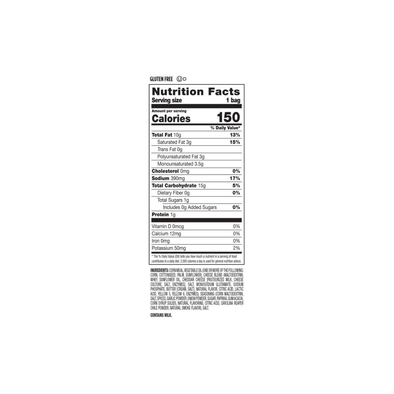 Herr's Carolina Reaper Flavoured Cheese Curls 184g (Pack of 3)