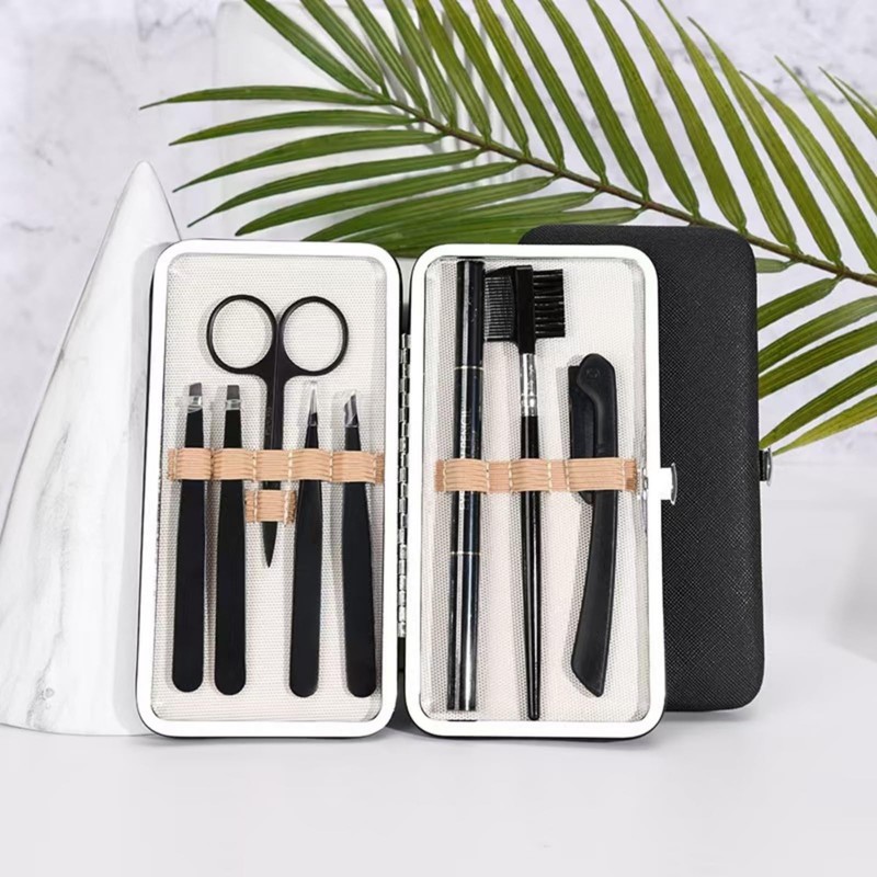 XFJSAK 8-piece eyebrow grooming set, professional eyebrow grooming set includes