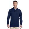 Jerzees Men's Jersey Long Sleeve Polo with SpotShield, Forest Green,
