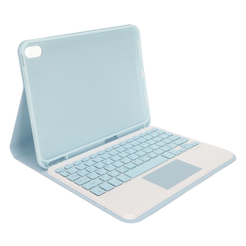 Tablet Case with Magnetic Keyboard Pencil Holder Touchpad for IOS