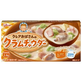 Glico Ezaki Aunt Claire Clam Chowder, 5.9 oz (140 g) x 5 Packs