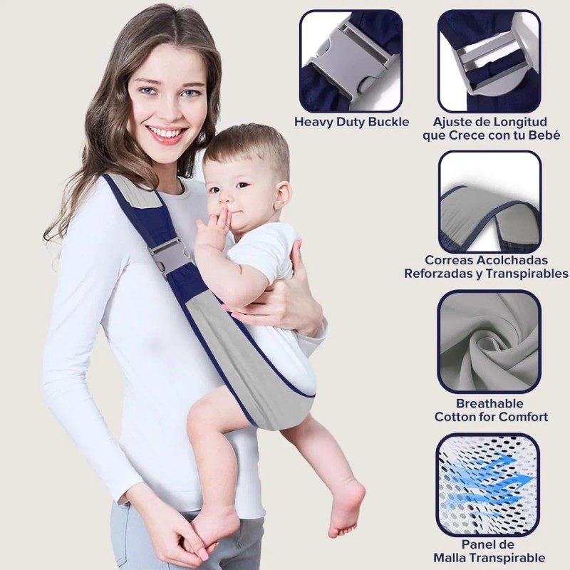 Cangurera Portabebés Ergonómico 2 Pcs Transpirable Canguro